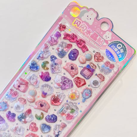 Crystal Bubble Sticker  2柄セット