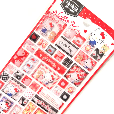 ハローキティ　ブロック風シール
