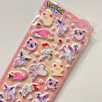 ポケモンマシュマロシール　ピンク