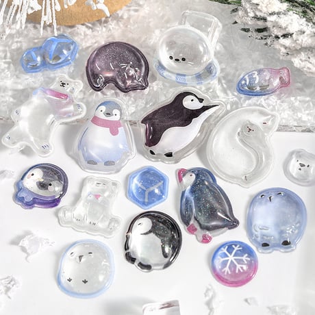 きゅるるんシール 氷雪animals