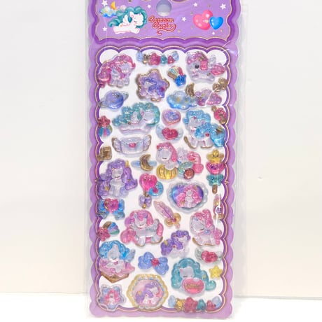 Cartoon Cutie 3Dステッカー　4柄セット