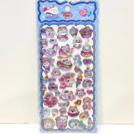 Cartoon Cutie 3Dステッカー　4柄セット