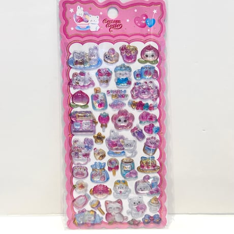 Cartoon Cutie 3Dステッカー　4柄セット