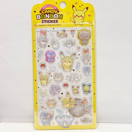 ポケピースCANDY BONBONステッカー4柄セット