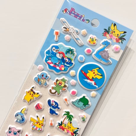 ポケモンマシュマロシール　サマー