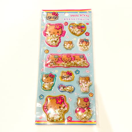ハローキティ　カプセルシール　4枚セット