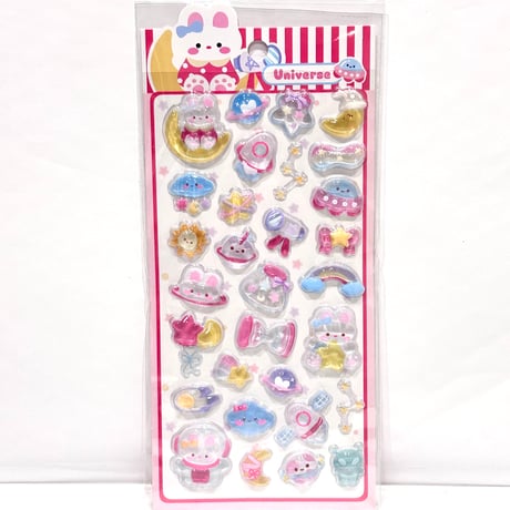 HAPPY BEAR ドロップシール4枚セット②