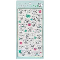 ぽちゃあにシール　クローバーパンダ