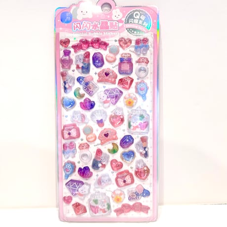 Crystal Bubble Sticker 4柄セット