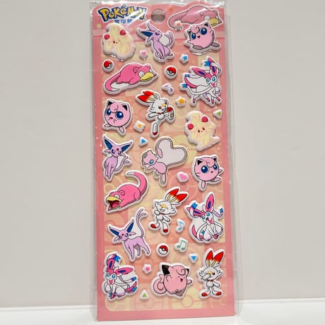ポケモンマシュマロシール　ピンク