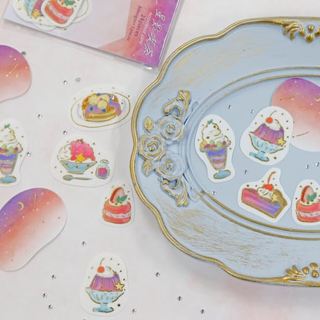 フレークシール　星影喫茶 黄昏　Sweets