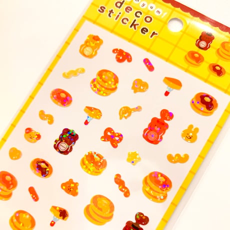 ホログラムデコステッカー　ホットケーキ