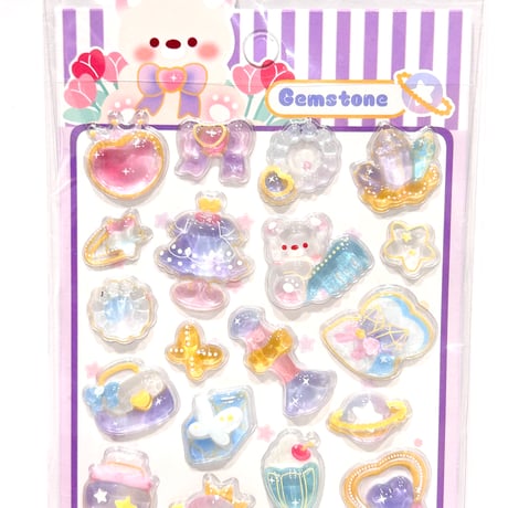 HAPPY BEAR ドロップシール4枚セット②