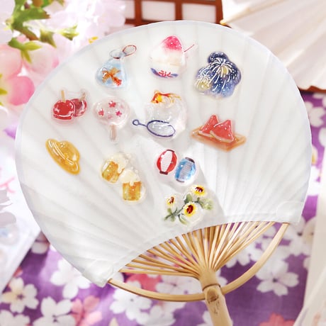 夏限定　きゅるるんシール　夏の風物詩