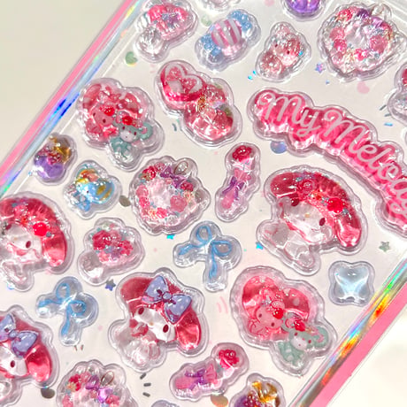 マイメロうるちゅる3Dシール①2柄セット