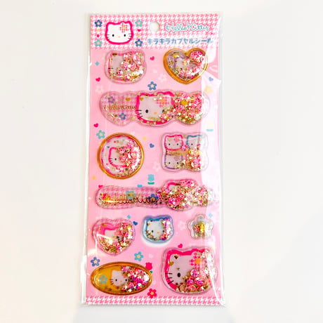 ハローキティ　キラキラカプセルシール　単品