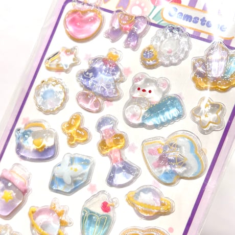 HAPPY BEAR ドロップシール4枚セット②