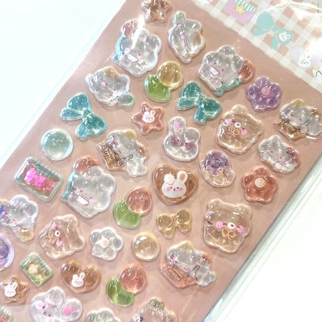 ぷっくりキャンディシール　6枚セット