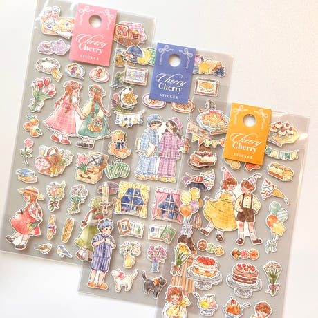 【単品】チアリーチェリーステッカー
