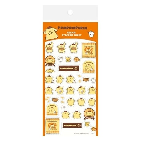 サンリオおやつパーティーシールシート　ポムポムプリン