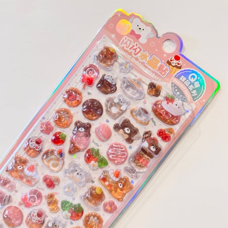 Crystal Bubble Sticker  2柄セット