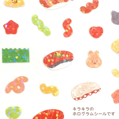 ホログラムデコステッカー　プリン