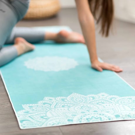 Yoga Design Lab　MAT TOWELS（MANDALA TURQUOISE/マンダラターコイズ）