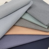 東レ　綿混 sucker check&stripe　切り売り
