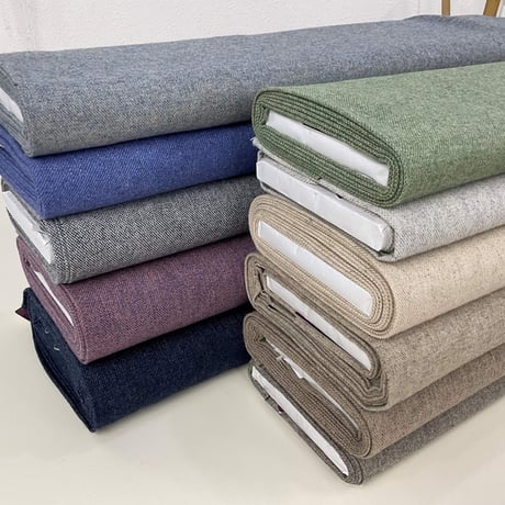 RESCWOOL  リサイクルウール ツイード　ミックスカラー　切り売り