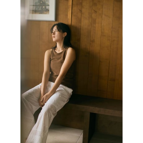 Cotton Scallop  Pants