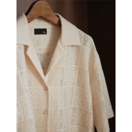 Cotton Lace Half Sleeve Shirt