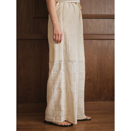 Cotton lace pants