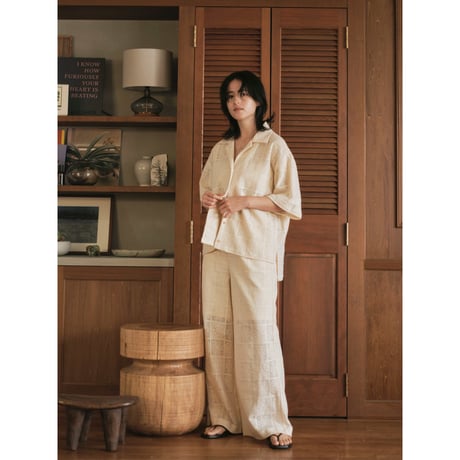 Cotton lace pants