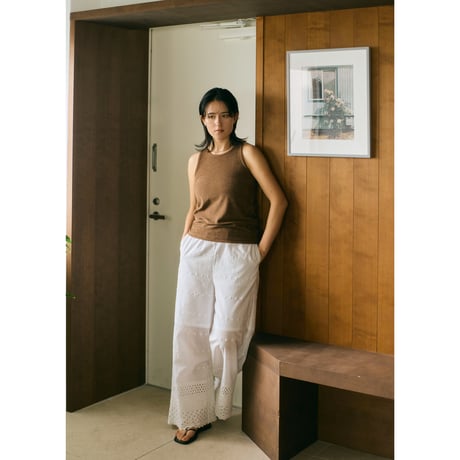 Cotton Scallop  Pants
