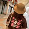 ゆらゆらロゴ半袖Tシャツ 【ブラウン】