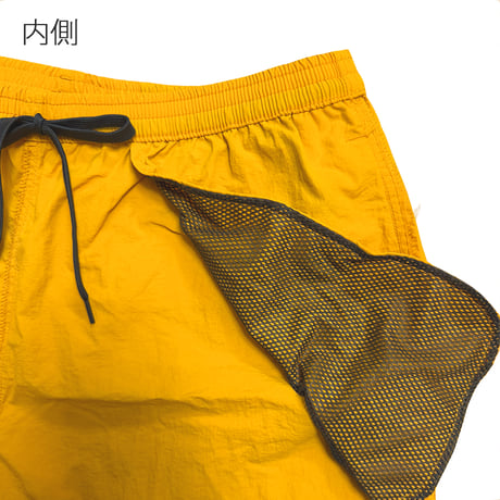 幸福湯ロゴ刺繍パンツ 【マンゴー】