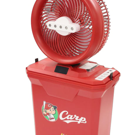 広島カープ AirRevolution MIST FAN 広島 広島カラー ミストファン ポータブル扇風機 熱中症対策 冷風機 扇風機 小型 コードレス プロ野球