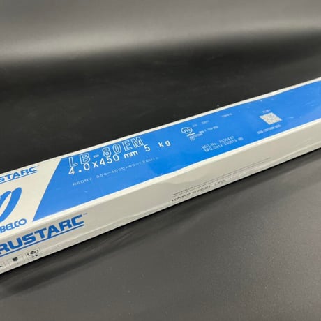 神戸製鋼所　LB-80EM　溶接棒　4.0ｘ450ｍｍ　5kg　被覆棒　KOBELCO TRUSTARC　高張力鋼用　780MPa級鋼用　難吸湿被覆ｱｰｸ溶接棒　JIS　Z3211　E7816-G