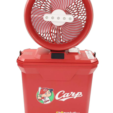 広島カープ AirRevolution MIST FAN 広島 広島カラー ミストファン ポータブル扇風機 熱中症対策 冷風機 扇風機 小型 コードレス プロ野球