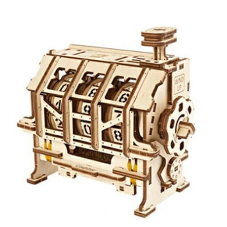 【公式】Ugears ユーギアーズ カウンター 70130 STEM LAB Counter 組立て 学習 発見 面白い AR (拡張現実) カウント 教育 木製 ブロック パズル おもちゃ 知育 ウ