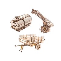 【公式】Ugears ユーギアーズ UGM-11トラック用　追加パーツ3点セット 70018 Set of Additions to the "Truck UGM-11" 木のおもちゃ 3D立体 パズ