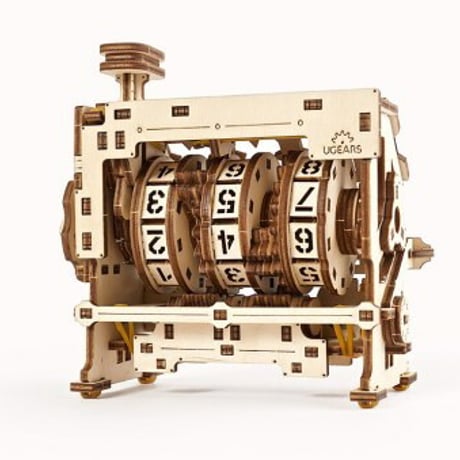 【公式】Ugears ユーギアーズ カウンター 70130 STEM LAB Counter 組立て 学習 発見 面白い AR (拡張現実) カウント 教育 木製 ブロック パズル おもちゃ 知育 ウ
