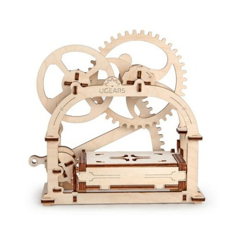 【公式】Ugears ユーギアーズ メカニカルボックス 70001 Mechanical Box 木のおもちゃ 3D立体 パズル 知育 ウッドパズル 工作キット 木製 模型 キット 3Dパズル 冬休み