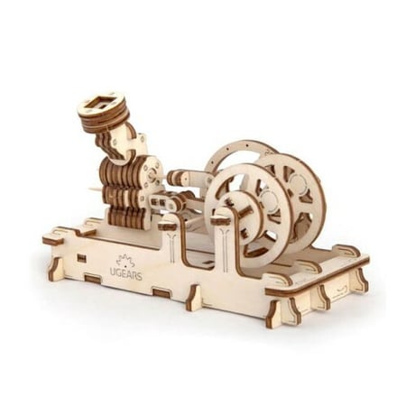 【公式】Ugears ユーギアーズ エンジン 70009 Engine 木のおもちゃ 3D立体 パズル 知育 ウッドパズル 工作キット 木製 模型 キット 3Dパズル 冬休み 小学生 宿題