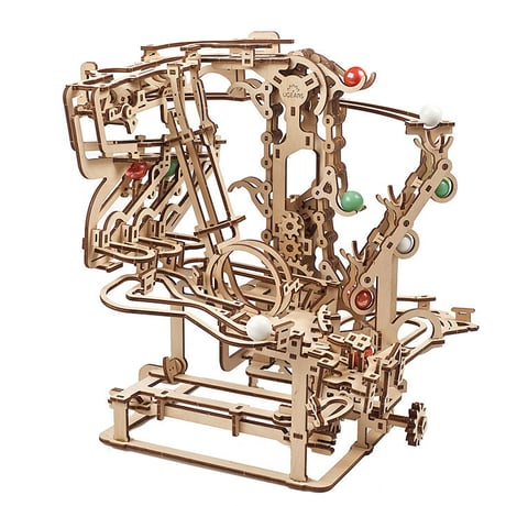 【公式】Ugears ユーギアーズ マーブルランチェーンホイスト 70156 マーブルラン1 Marble Run Chain Hoist ブロック DIY 動く パズル 組立 想像力 創造力 おもち