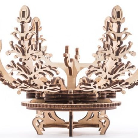 【公式】Ugears ユーギアーズ メカニカルフラワー 70019 Mechanical Flower  木のおもちゃ 3D立体 パズル 知育 ウッドパズル 工作キット 木製 模型 キット 3Dパズル
