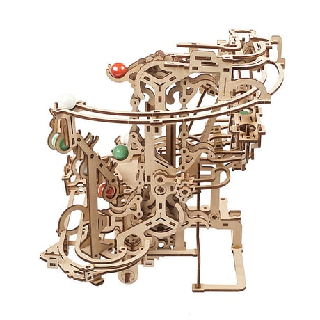 【公式】Ugears ユーギアーズ マーブルランチェーンホイスト 70156 マーブルラン1 Marble Run Chain Hoist ブロック DIY 動く パズル 組立 想像力 創造力 おもち