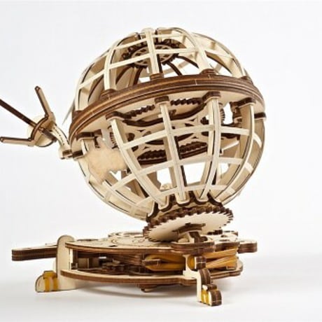 【公式】Ugears ユーギアーズ メカニカルアース 70128 Globus 木製 ブロック パズル おもちゃ 知育 ウッドパズル 3D 工作キット 木製 模型 キット 3Dパズル 夏休み 小学生