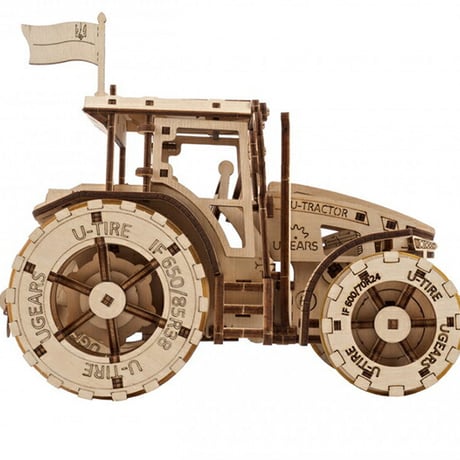 Ugears ユーギアーズ ビクトリートラクター 70184 The Tractor wins 木製 ブロック DIY パズル 組立 想像力 創造力 おもちゃ 知育 ウッドパズル 3D 工作キット 木