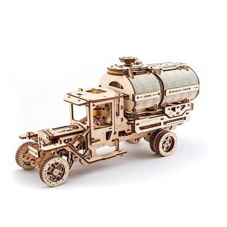 【公式】Ugears ユーギアーズ タンクローリー 70021 Tanker 木のおもちゃ 3D立体 パズル 知育 ウッドパズル 工作キット 木製 模型 キット 3Dパズル 冬休み 小学生 宿題